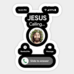 Jesus is Calling Sticker